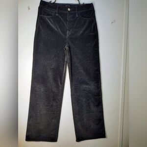 J.Crew women's Velvet High Rise, Full Length slim wide-leg pants Stretch sz 28